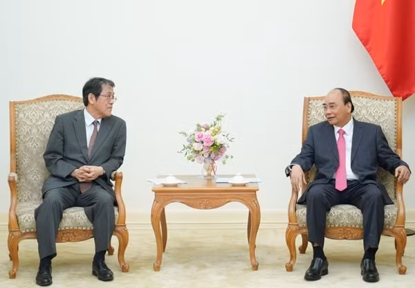 Thủ tướng Nguyễn Xuân Phúc tiếp ông Kunio Umeda, Đại sứ Nhật Bản tại Việt Nam. Ảnh: VGP