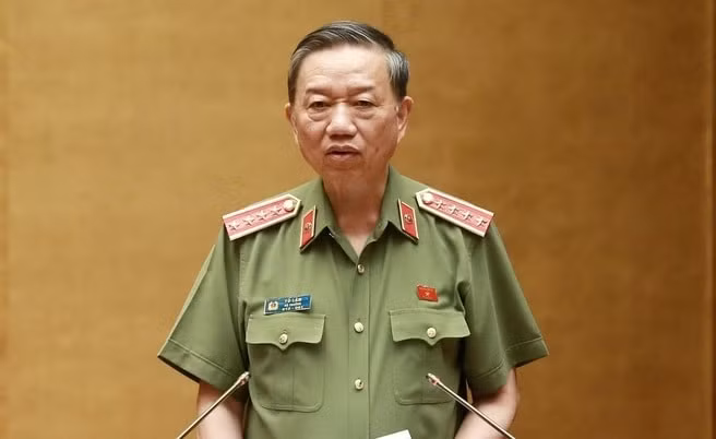 Đại tướng Tô Lâm yêu cầu Giám đốc, Thủ trưởng Công an các đơn vị, địa phương quyết liệt thực hiện phòng, chống dịch bệnh COVID-19. Ảnh: TL.