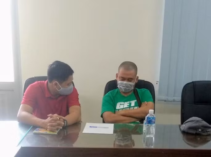 Công an huyện Tuy Phong đã mời N.K.T lên làm việc và xử phạt 10 triệu đồng, ký cam kết không tái phạm. Ảnh: PV