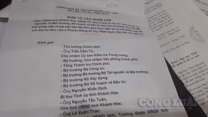 Đơn thư bạn đọc gửi báo Nhà báo và Công luận