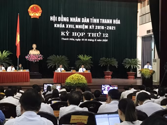 Kỳ họp thứ 12, HĐND tỉnh Thanh Hóa nhiệm khỳ 2016-2021 diễn ra trong 02 ngày: 15 và 16/6. Ảnh: Quang Duy