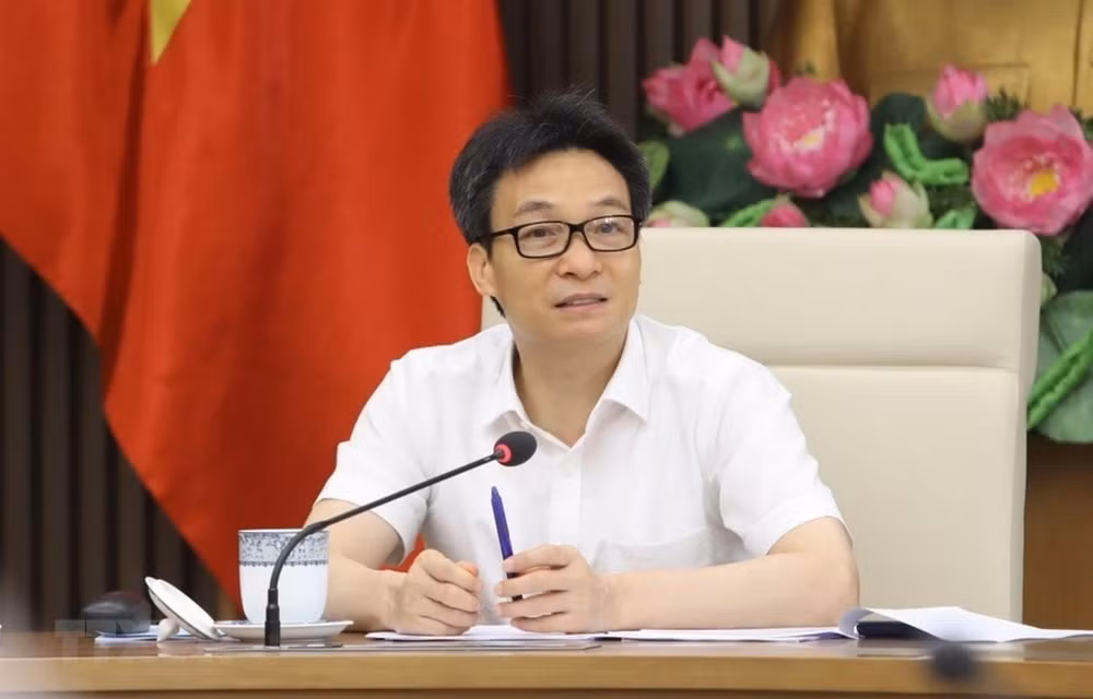 Phó Thủ tướng Vũ Đức Đam dự hội nghị giao ban báo chí(Ảnh: Văn Điệp/TTXVN)