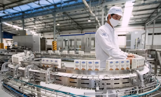 Dây chuyền sản xuất hiện đại tại các nhà máy của Vinamilk
