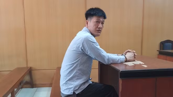 Bị cáo Phạm Ngọc Sơn tại phiên tòa.
