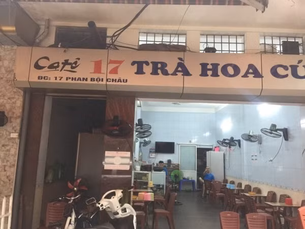 Quán trà - nơi xảy ra vụ việc. Ảnh: Báo Giao thông