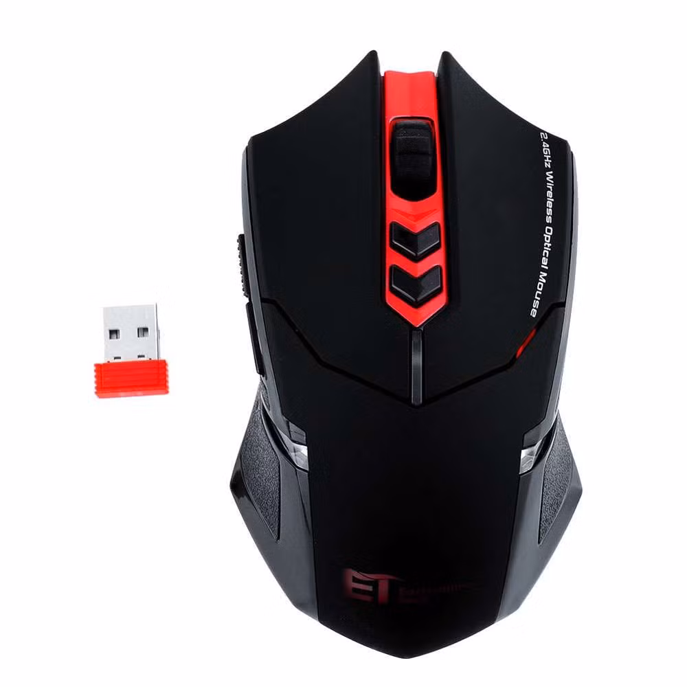 Chuột không dây thường sẽ có một thiết bị nhỏ cắm vào PC hoặc laptop giúp kết nối không dây.