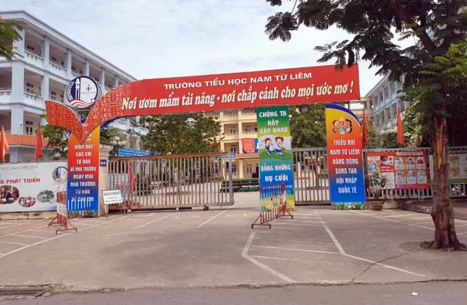 Trường Tiểu học Nam Từ Liêm. Ảnh: TL.