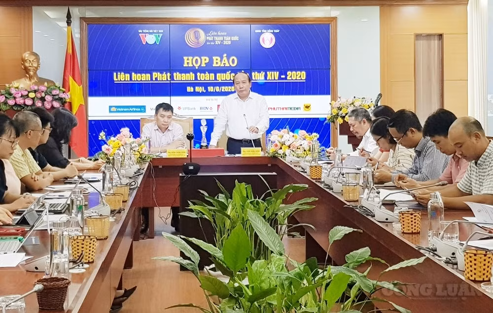 Phó Tổng Giám đốc Đài Tiếng nói Việt Nam, Trưởng Ban tổ chức LHPT toàn quốc lần thứ XIV năm 2020 thông tin tại họp báo.