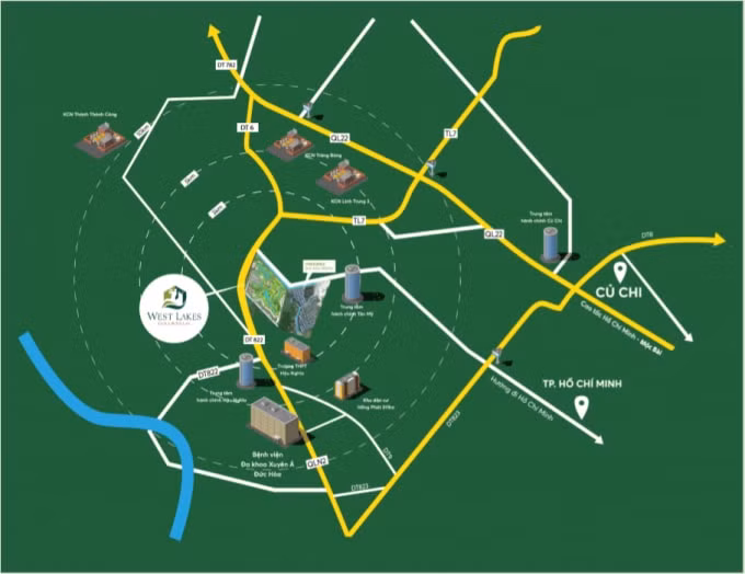Sở hữu vị trí đắc địa – West Lakes Golf & Villas nổi lên như một biểu tưởng mới phồn vinh.