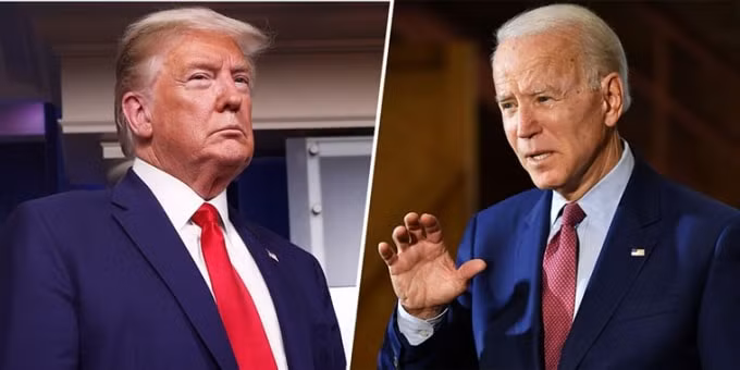 Tổng thống Donald Trump đang bị đối thủ Joe Biden vượt lên trong cuộc thăm dò mới nhất - Ảnh: reuters