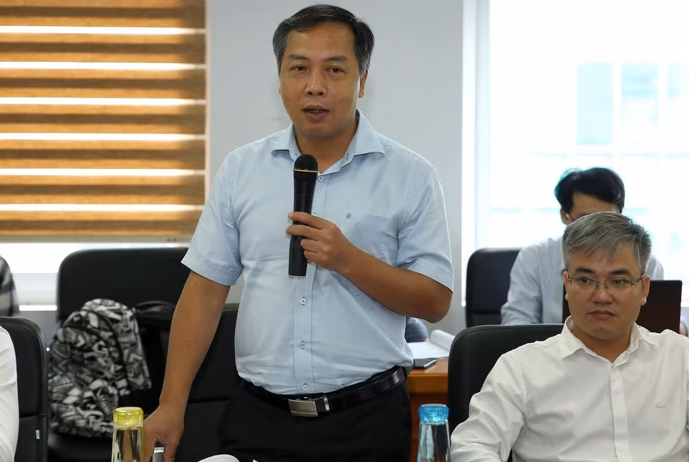 Tổng Biên tập Báo Đầu tư ông Lê Trọng Minh phát biểu tại Diễn đàn. Ảnh: Sơn Hải