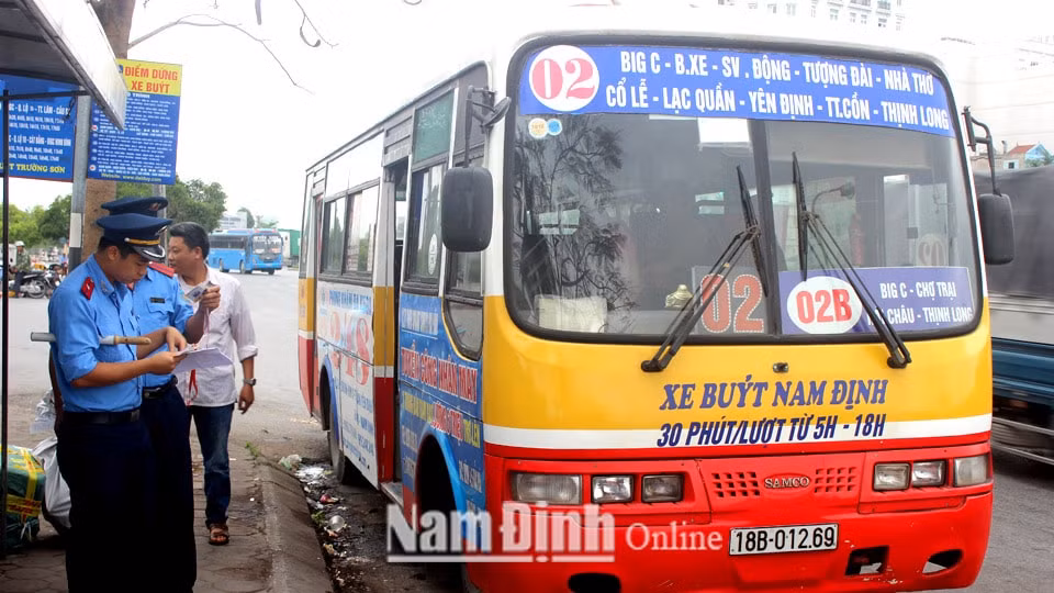dieu chinh bieu do va hanh trinh chay xe tuyen xe buyt nam dinh ha nam hinh 1