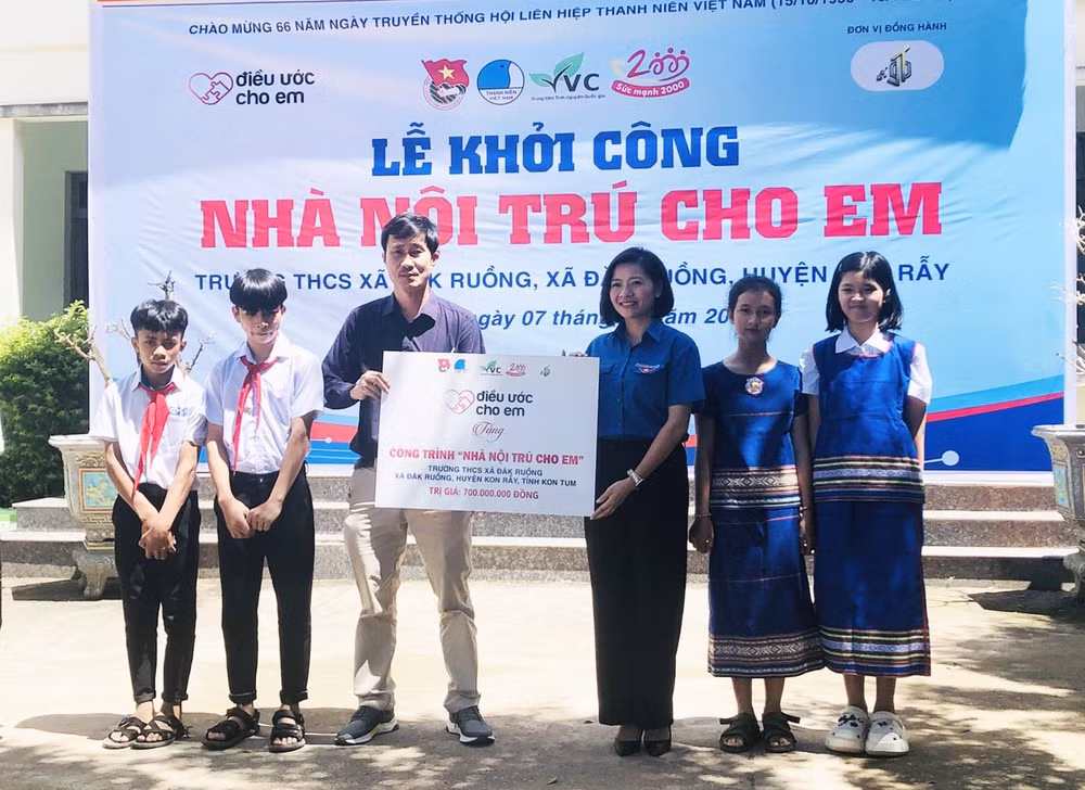 tang 16 cong trinh thanh nien ho tro hoc sinh dan toc thieu so tai cac dia ban kho khan tay nguyen hinh 1