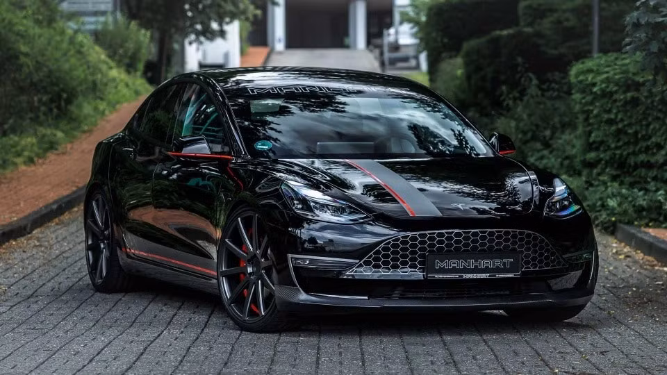xe dien tesla model 3 trong ham ho va manh me hon khi qua tay hang do danh tieng manhart hinh 1