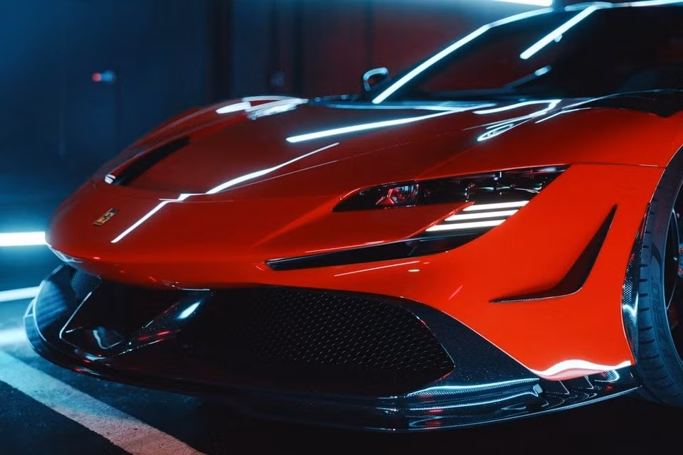 ngam sieu xe ferrari sf90 voi goi do carbon tri gia 90000 usd hinh 2