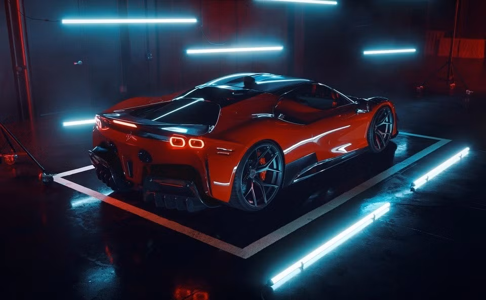 ngam sieu xe ferrari sf90 voi goi do carbon tri gia 90000 usd hinh 3