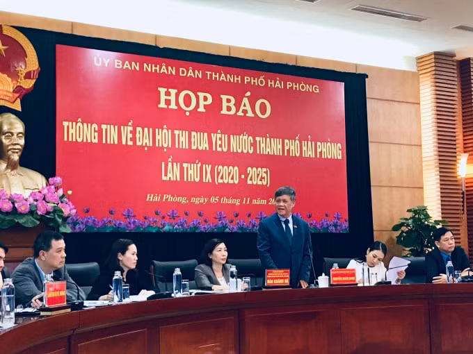 Họp báo thông tin về Đại hội Thi đua yêu nước TP Hải Phòng lần thứ IX (2020 - 2025).
