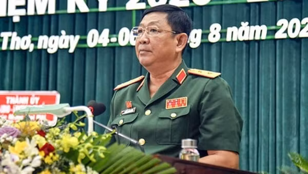 Trung tướng Huỳnh Chiến Thắng. Ảnh: QĐND