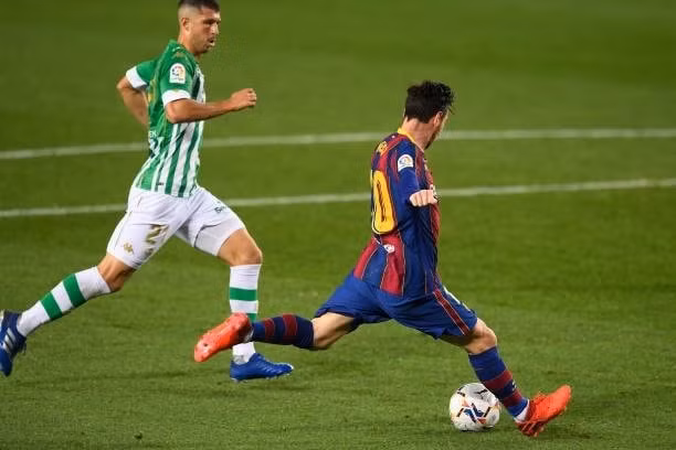 Tiền đạo Messi đã hoàn thành cú đúp bóng của mình. Ảnh: thethao247.vn