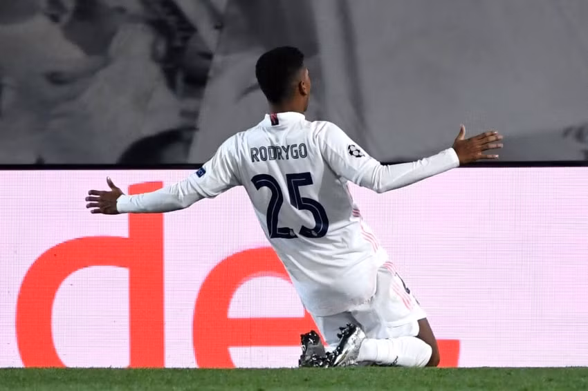Cầu thủ Rodrygo đem về chiến thắng cho Real Madrid. Ảnh: thethao247.vn