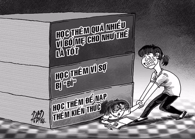 Vấn đề dạy thêm, học thêm hiện vẫn là nỗi ám ảnh của nhiều thế hệ học sinh, cần thiết phải được khắc phục (ảnh minh họa - nguồn internet).