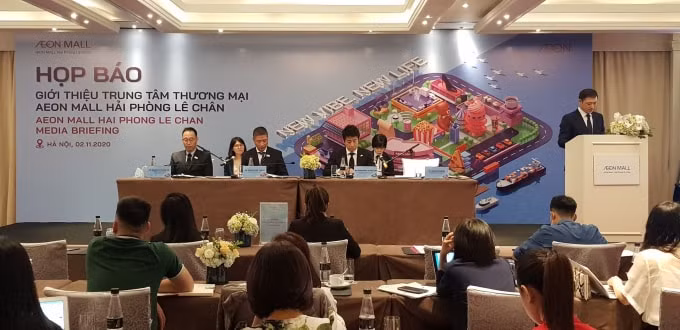 Họp báo giới thiệu Trung tâm thương mại AEON MALL Hải Phòng Lê Chân.