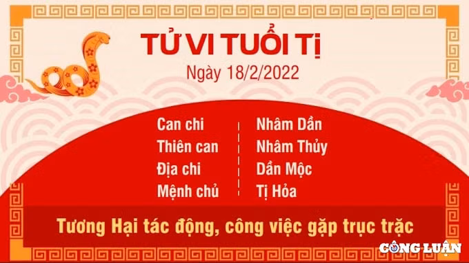 tu vi hom nay 18 2 2022 thu 6 ngay 18 1 am lich cua 12 con giap hinh 6