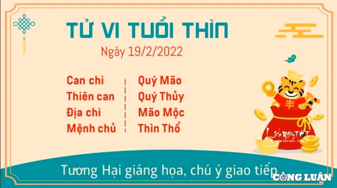 tu vi hom nay 19 2 2022 thu 7 ngay 19 1 am lich cua 12 con giap hinh 5