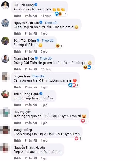 khoe nhan kim cuong thu mon bui tien dung ngam thong bao dam cuoi voi mau tay hinh 2