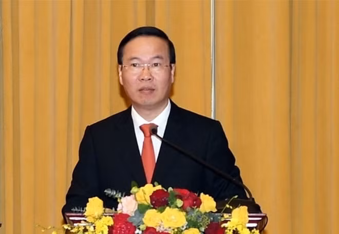 chu tich nuoc vo van thuong trao quyet dinh thang quan ham thuong tuong cho dong chi nguyen van nghia hinh 2
