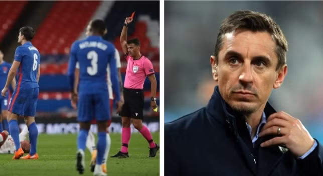 Harry Maguire bị Gary Neville bị chỉ trích nặng nề. Ảnh: bongda24h.