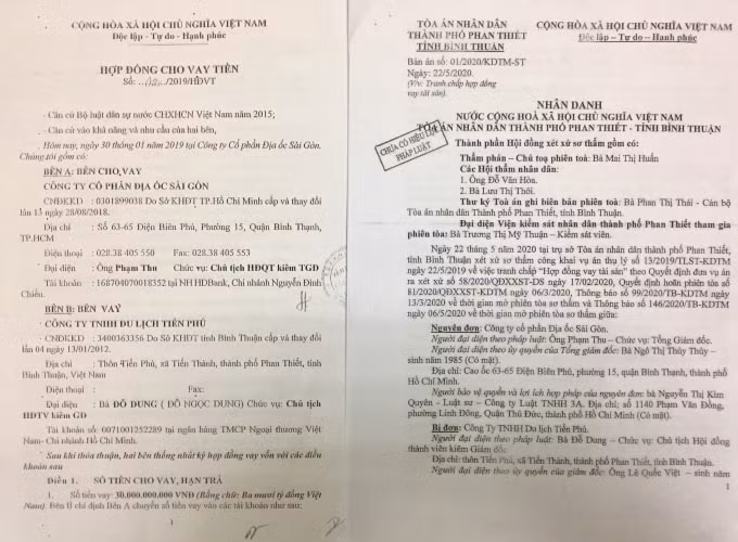 Hợp đồng cho vay tiền có điều khoản trái quy định pháp luật, TAND TP.Phan Thiết cũng đã bác bỏ nhưng lại công nhận yêu cầu phát sinh từ điều khoản trái luật này để buộc bị đơn trả thêm 30 tỷ đồng.