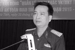 Thiếu tướng Nguyễn Văn Man hy sinh trong khi làm nhiệm vụ tìm kiếm cứu nạn.