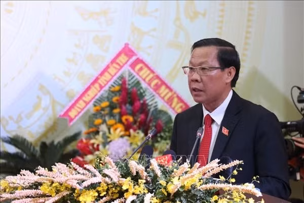 Ông Phan Văn Mãi được bầu tái đắc cử Bí thư Tỉnh ủy Bến Tre khóa XI. Ảnh: TTXVN
