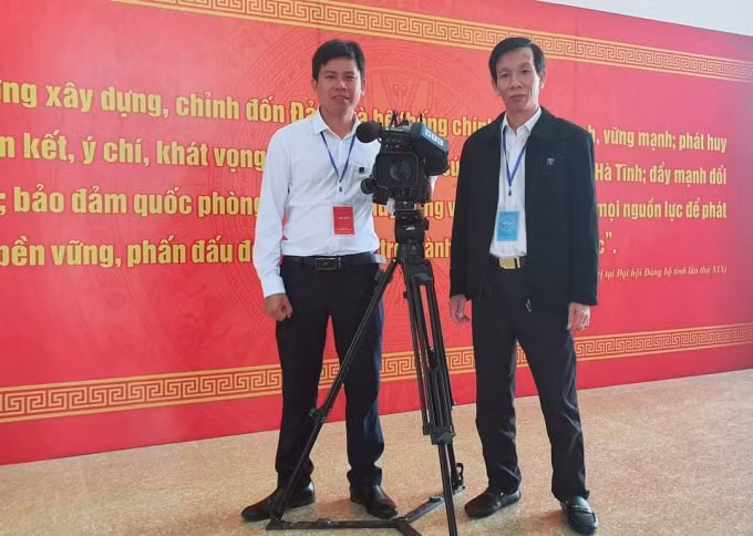 Phóng viên Đài truyền hình VTC đã sẵn sàng tác nghiệp