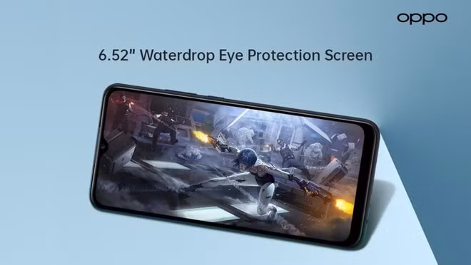 OPPO A15 có màn hình IPS LCD 6.52 inch. Ảnh: OPPO