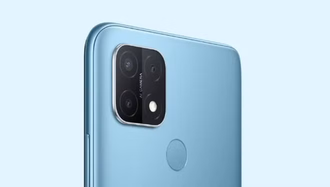 OPPO A15 có cụm camera hình vuông. Ảnh: OPPO