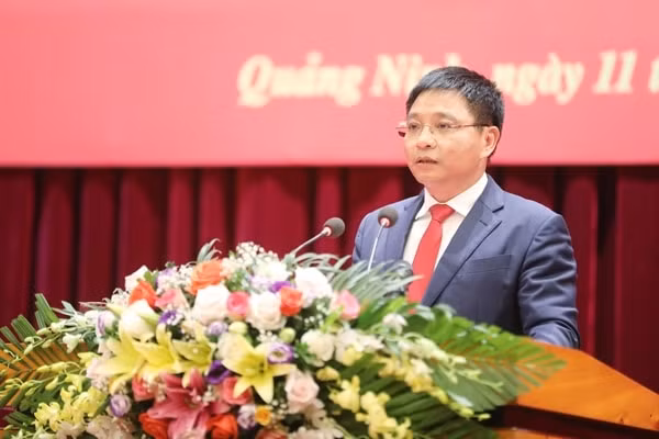 Ông Nguyễn Văn Thắng phát biểu nhận nhiệm vụ