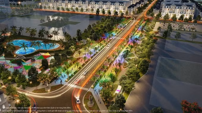 Đại lộ Ánh sáng Manhattan Glory tựa như Hollywood thu nhỏ giữa lòng Vinhomes Grand Park.