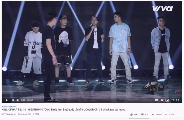 Dù không thể so với Rap Việt về lượng view lẫn mức độ phổ biến nhưng King Of Rap vẫn đạt được chỉ số khả quan và nhận được lời khen tích cực sau tập 10
