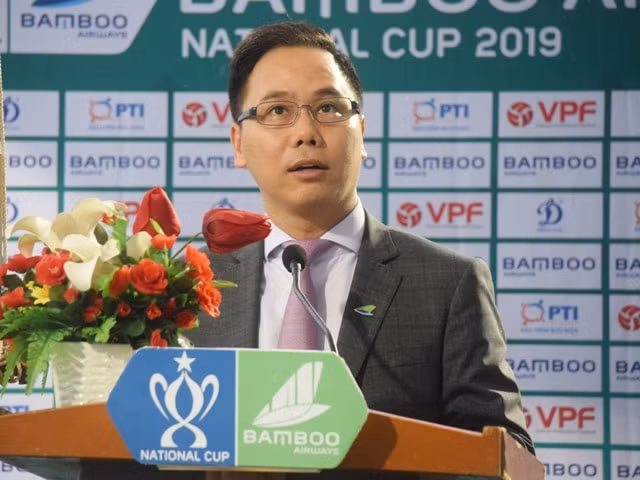 Ông Đặng Tất Thắng - Phó Chủ tịch Thường trực Hãng hàng không Bamboo Airways - Đại diện Nhà tài trợ chính phát biểu