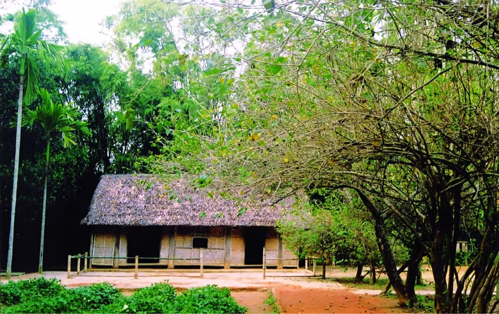 Nhà Bác bình yên bên những hàng cây xanh