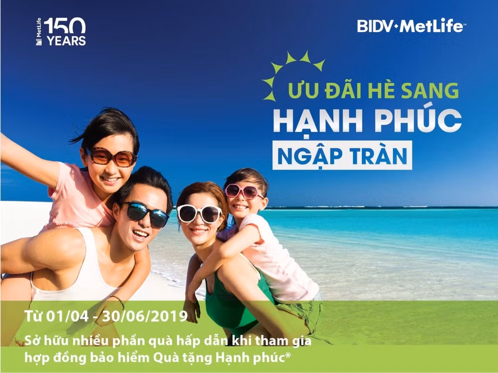 khuyen mai he 2019 BIDV MetLife