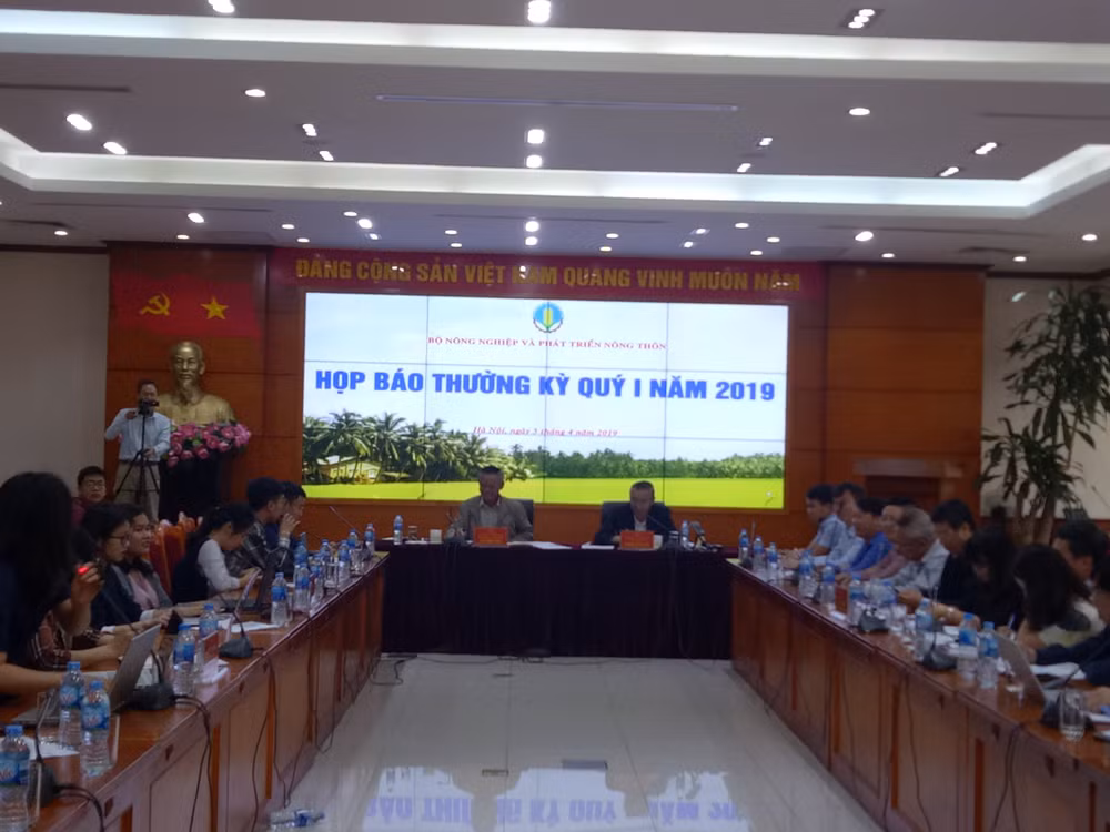 Thông tin tại Họp báo quý I của Bộ Nông nghiệp và Phát triển nông thôn cho thấy, năm 2019 ngành nông nghiệp sẽ gặp nhiều khó khăn (Ảnh Lương Minh)