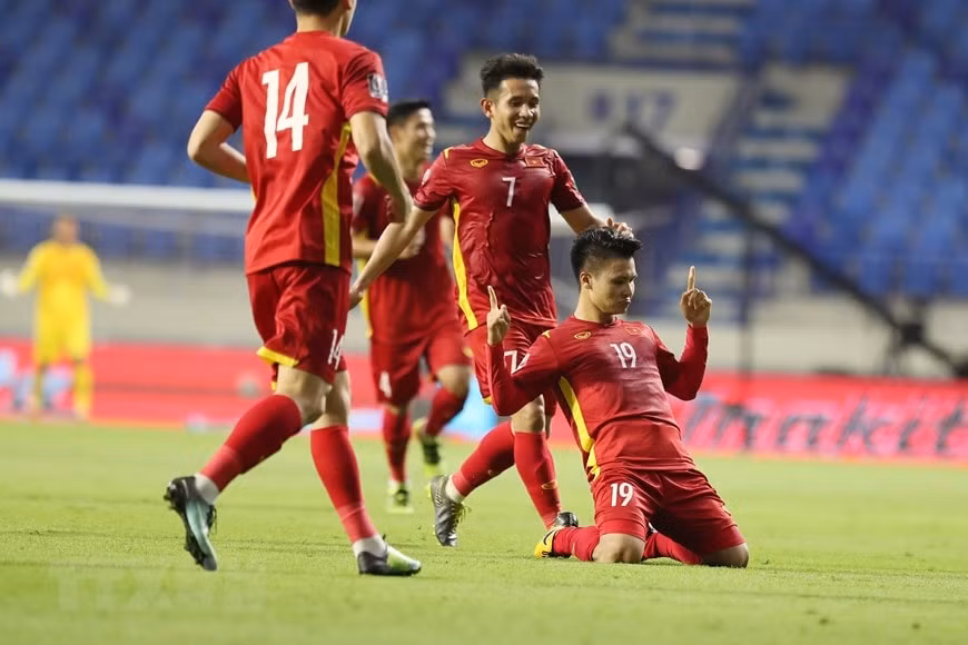 Đội tuyển Việt Nam hoàn tất chiến dịch ở vòng loại thứ 2 World Cup 2022 với vị trí nhì bảng G kèm suất vào vòng 3. Ảnh: internet