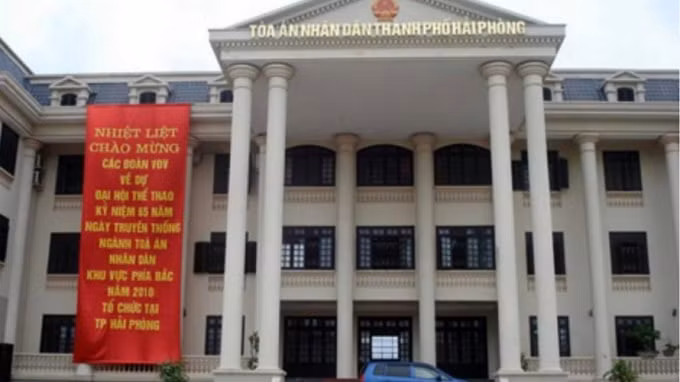 Trụ sở tòa án TAND TP Hải Phòng.