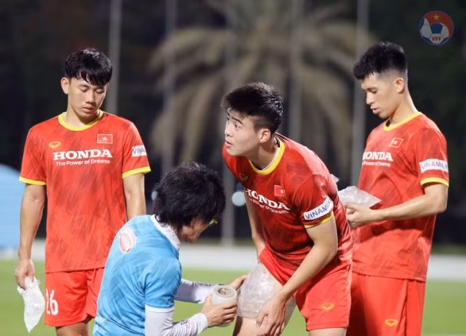 Các cầu thủ được Ban huấn luyện chăm sóc kỹ lưỡng để có phong độ tốt nhất tại vòng loại World Cup 2022.