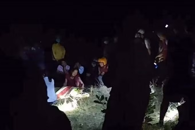 Nạn nhân N.B được phát hiện ở khu vực rừng tràm xã Cam Thủy (H.Cam Lộ, Quảng Trị) (Ảnh: laodong)