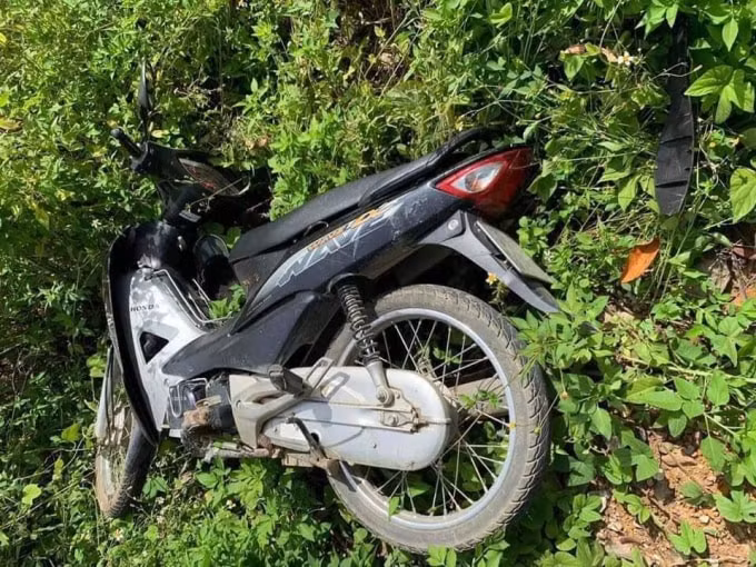 Chiếc xe máy của nạn nhân.