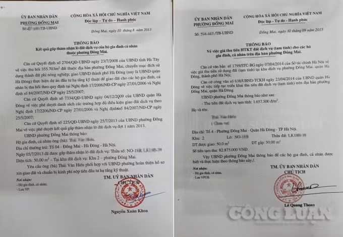 Mỗi hộ dân phải đóng hơn 80 triệu đồng tiền hạ tầng kỹ thuật Khu đất dịch vụ Đồng Mai